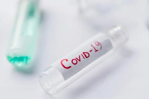 Coronavirus Lab Test Background Stock Photos