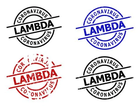 CORONAVIRUS LAMBDA Corroded Seals Stock Illustration