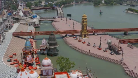 Coronavirus  Lock down in India.Holy places temples closed . 스톡 동영상 130416711