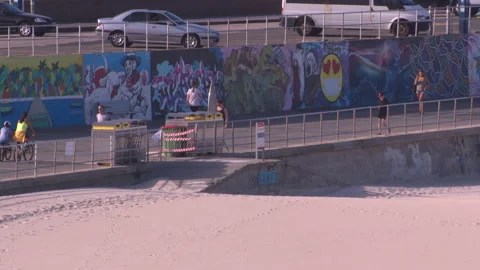 Coronavirus lockdown Bondi Beach in Australia during global COVID 19 Pandemic 10 Stock Footage 150349136