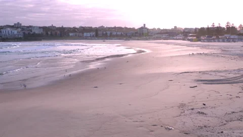 Coronavirus lockdown Bondi Beach in Australia during global COVID 19 Pandemic 16 Stock Footage 150371060