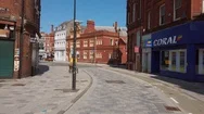 Coronavirus Lockdown Causes Empty City Streets In The Uk City Of Wolverhampton Stock Footage