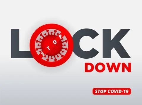 Coronavirus Lockdown. COVID-19 Stock Illustration