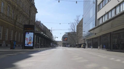 Coronavirus lockdown - empty street. Stock Footage 126578619