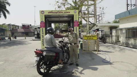 Coronavirus Lockdown India Stock Footage 131931498