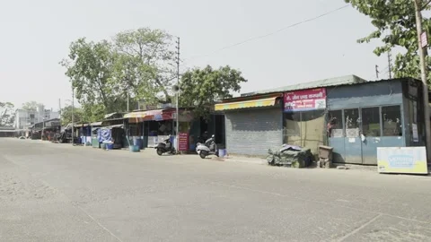 Coronavirus Lockdown India Stock Footage 131932309