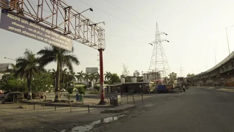 Coronavirus Lockdown India Video stock 131945332