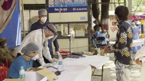 Coronavirus Lockdown India Stock Footage 131947860