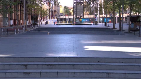 Coronavirus locks down Sydney City Australia during COVID 19 Pandemic Lockdown Stock Footage 163150862
