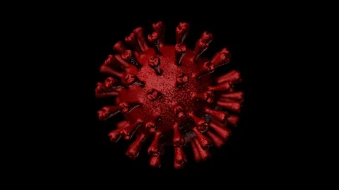 Coronavirus - loopable animation Stock Footage 127867364