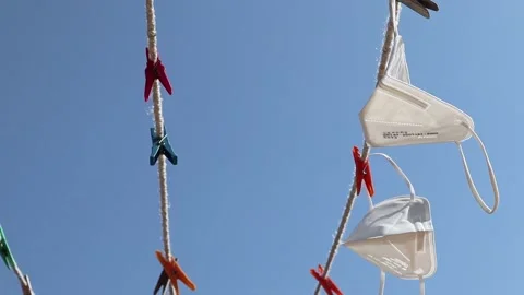 Coronavirus mask Stock Footage 151545092