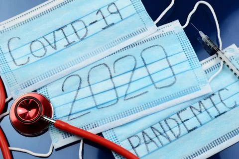 Coronavirus Masked Message Stock Photos