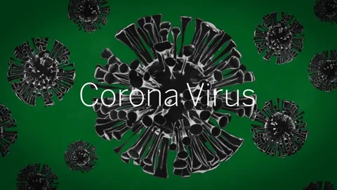 Coronavirus microbe spreading Video stock 347307636