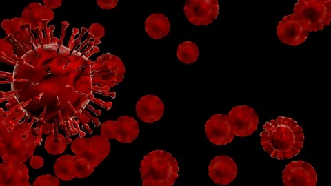 Coronavirus - Microscope virus close up - 3D - Alpha Stock Footage 126619125