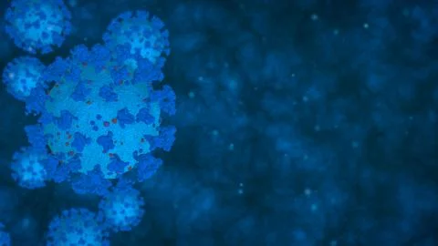 Coronavirus, micrscope view Stock-Illustration