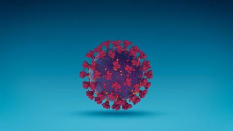 Coronavirus, micrscope view Stock-Illustration