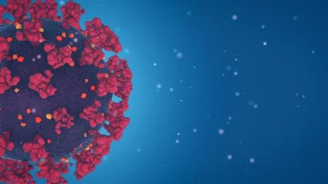 Coronavirus, micrscope view Stock-Illustration