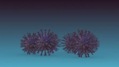 Coronavirus, micrscope view Stock Illustration