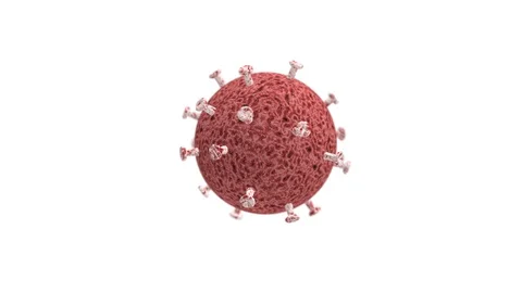 Coronavirus molecule representation Stock Footage 127247137
