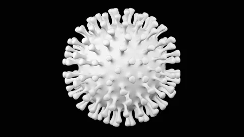 Coronavirus moving. 3D rendering. Stock Footage 152842032