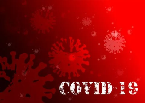 Coronavirus nCoV denoted is single-stranded RNA virus. Background danger symb Stock Illustration