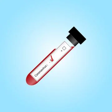 Coronavirus negative test. Stock Illustration