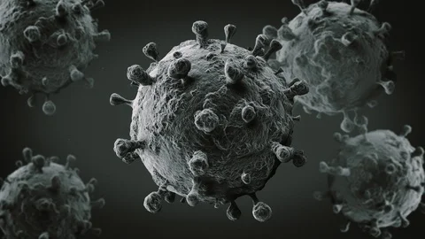 Coronavirus Or Bacteria Background Stock Footage 126824772