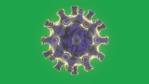 Coronavirus or COVID-19 moving on green screen background. Stock Footage 126667533