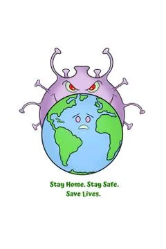 Coronavirus Outbreak Danger Illustrazione stock
