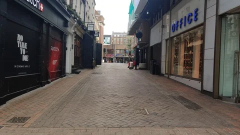 CORONAVIRUS OUTBREAK EMPTY STREETS CENTRAL LONDON LOCKDOWN, 4K Stock Footage 126521750