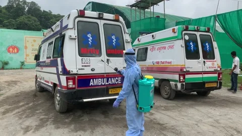 Coronavirus Outbreak in India Stock-Footage 134402740