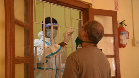 Coronavirus Outbreak in India Video stock 141865098