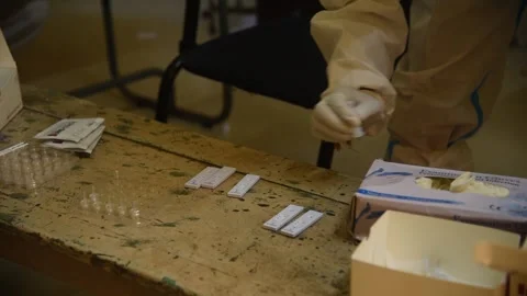 Coronavirus Outbreak in India Video stock 141865109