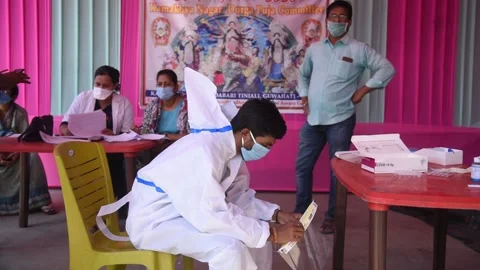 Coronavirus Outbreak in India Video stock 141866144