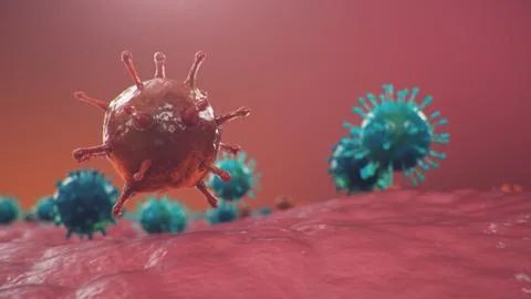 Coronavirus outbreak. Pathogen affecting the respiratory tract. COVID-19 Stock Illustration