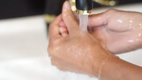 A coronavirus pandemic can be effectively avoided if you wash your hands Stock Footage 161688248