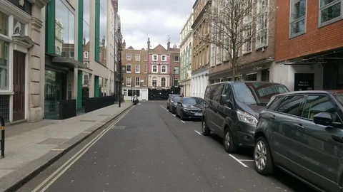 CORONAVIRUS PANDEMIC EMPTY STREETS CENTRAL STANDSTILL LONDON LOCKDOWN, 4K Stock Footage 126707590