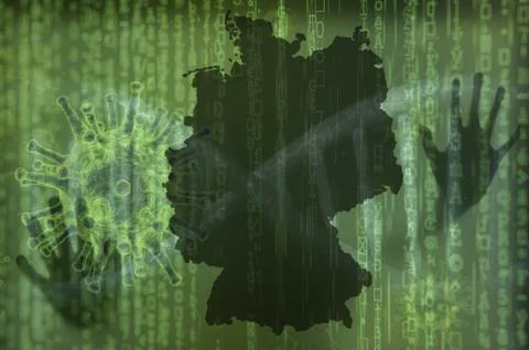 Coronavirus pandemic in Germany Stock Illustration