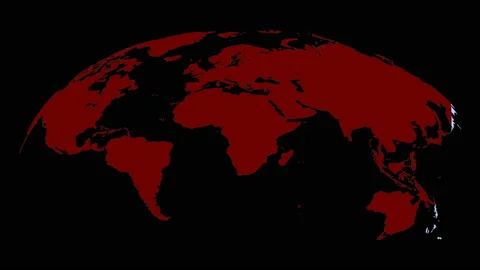 Coronavirus on Planet Earth. World map of Coronavirus COVID-19. 4K video Stock Footage 126154681