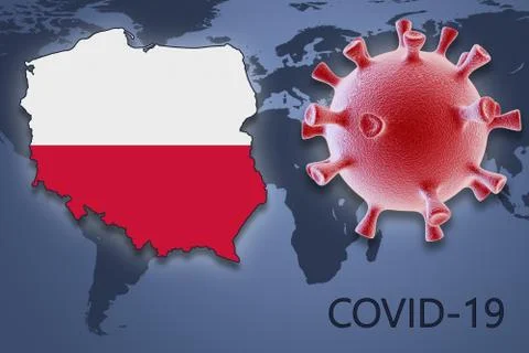 Coronavirus in Poland Stock Illustration