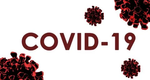 Coronavirus poster, illustration. lettering on a white background Stock Illustration