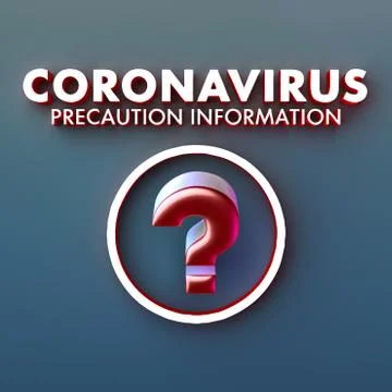 CoronaVirus Precaution Information Background Template COVID-19 SARS Stock Illustration
