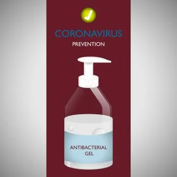 Coronavirus prevention poster Stock Illustration