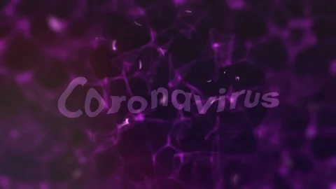 Coronavirus Purple Vídeo Stock 128399379