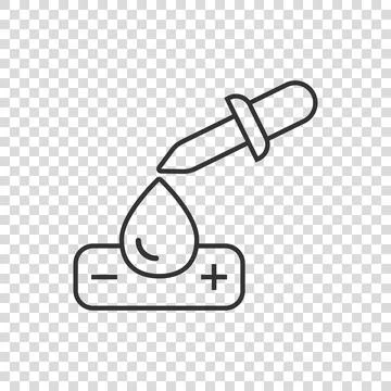 Coronavirus rapid test icon in flat style. covid-19 vector illustration on is Illustrazione stock