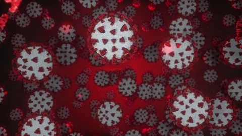 Coronavirus red background 動画素材 127519359