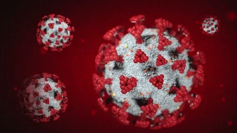 Coronavirus red background Stock Footage 127520406