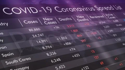 Coronavirus report Stock-Illustration