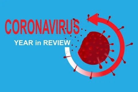 Coronavirus in Review Stock Illustration