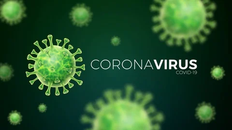 Coronavirus SARS-CoV-2 Background Animation TV Stock Footage 128748613
